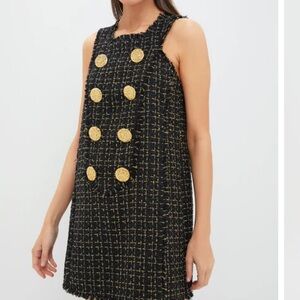 NWT Tuckernuck Black Tweed Antonia Dress